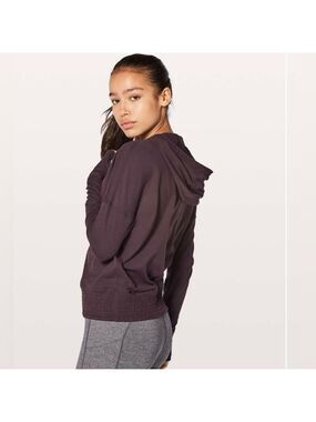 Lululemon Lead the Pack Hoodie Black Cherry size 6